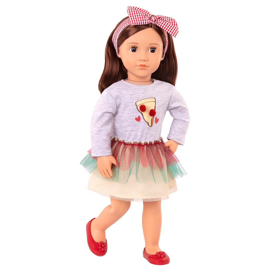 Our Generation Posable 18-inch Pizza Chef Doll Francesca