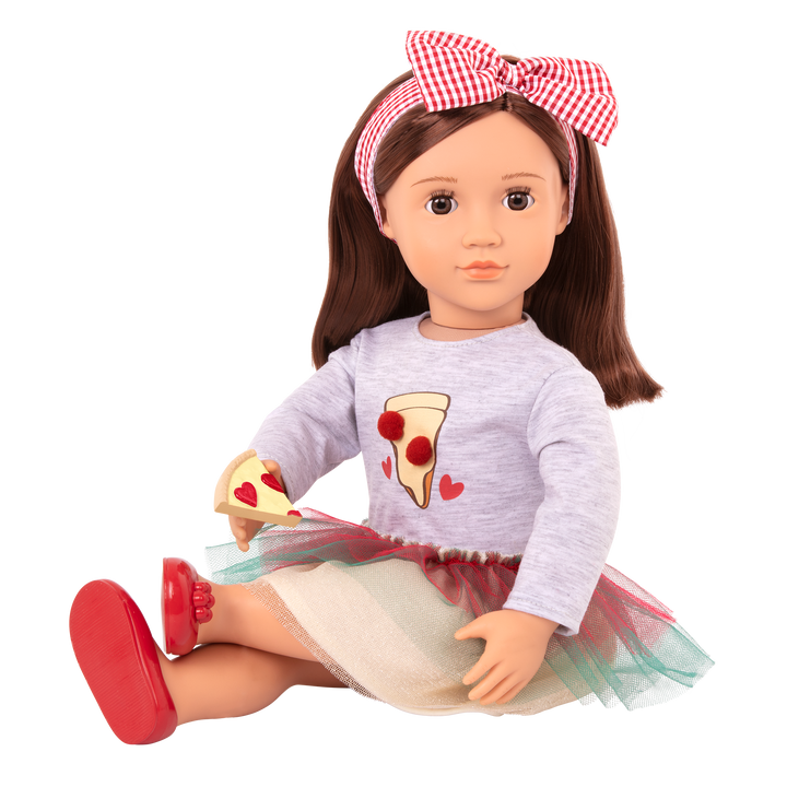 Our Generation Posable 18-inch Pizza Chef Doll Francesca