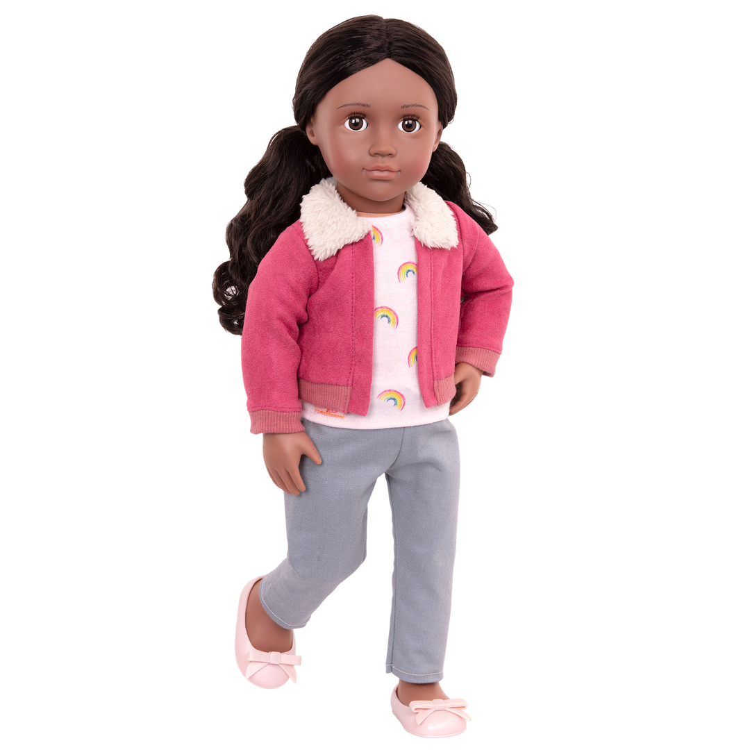 18-inch Posable Travel Doll Aryal