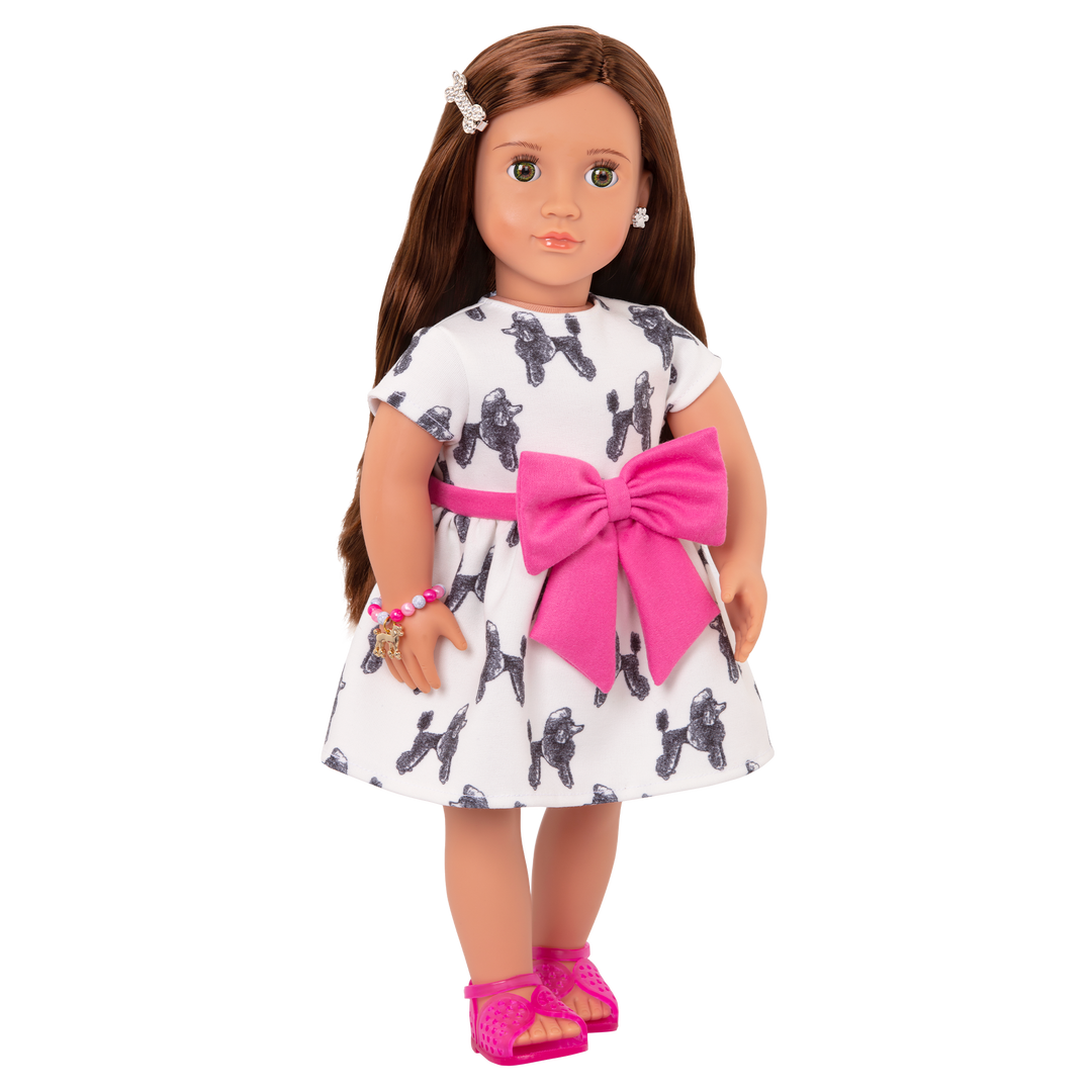 Nancy - 46cm Jewellery Doll - OG Doll with Jewellery Accessories - Doll with Brown Hair & Brown Eyes - Toys & Gifts - Toys for 3 Years + - Our Generation