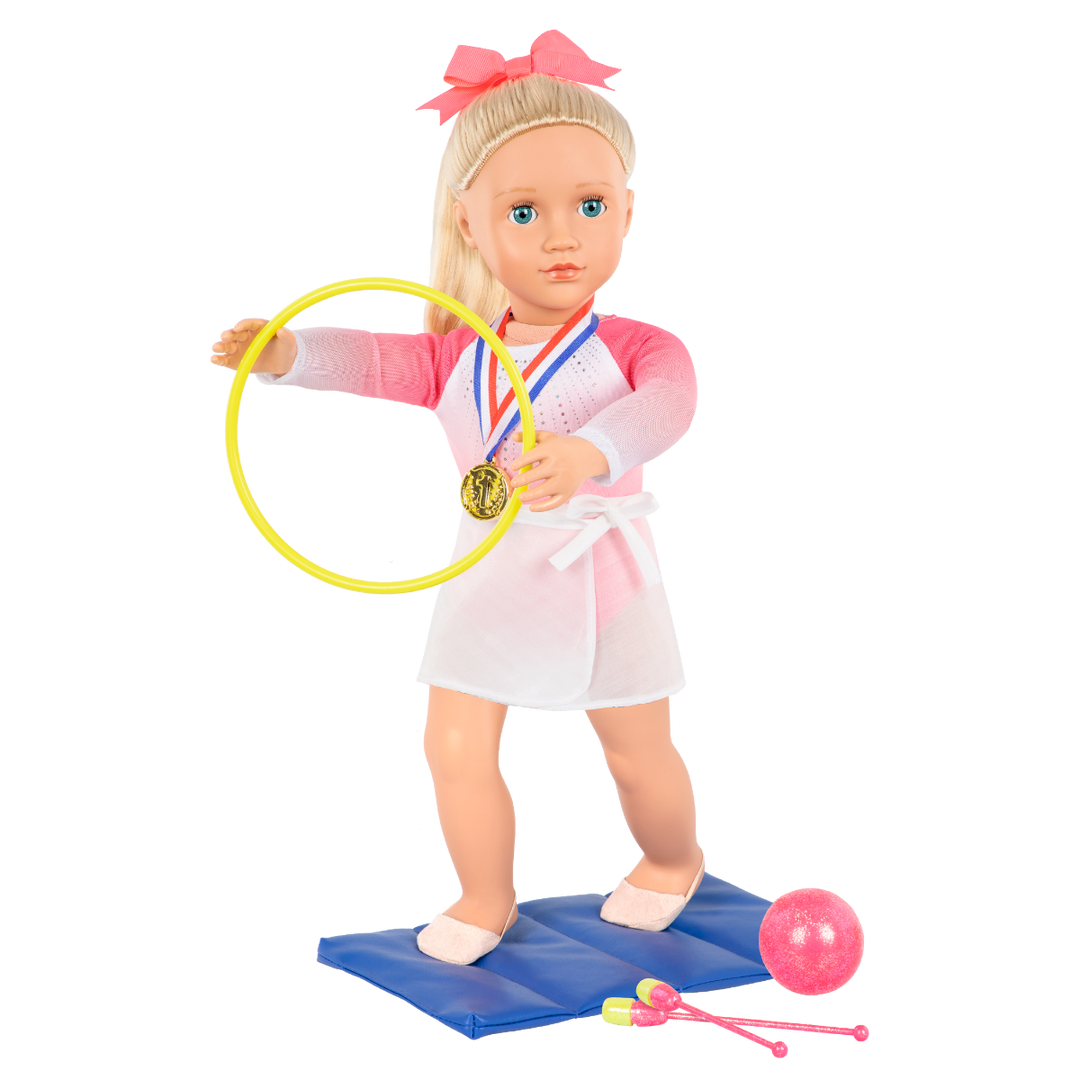 Diane - 46cm Gymnastics Doll - Sports Doll - Doll with Blue Eyes & Blonde Hair - Toys & Gifts - Our Generation UK