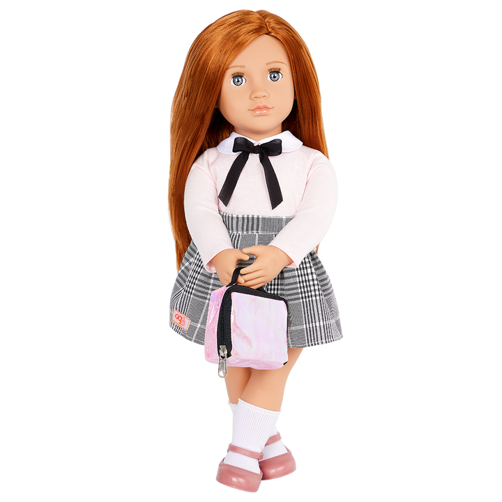 Carly - 46cm School Doll - Doll with Red Hair & Grey Eyes - Toys & Gifts for Kids - Our Generation UK