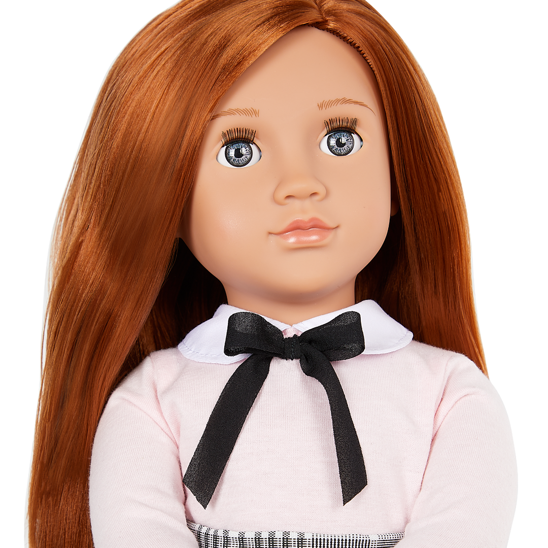 Carly - 46cm School Doll - Doll with Red Hair & Grey Eyes - Toys & Gifts for Kids - Our Generation UK