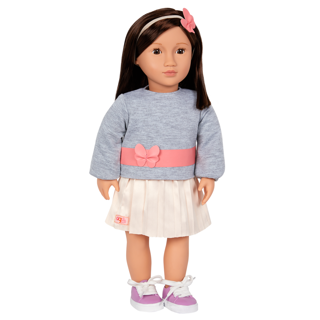 Mei - OG Fashion Doll - 46cm Doll with Brown Hair & Brown Eyes - Toys & Gifts - Our Generation