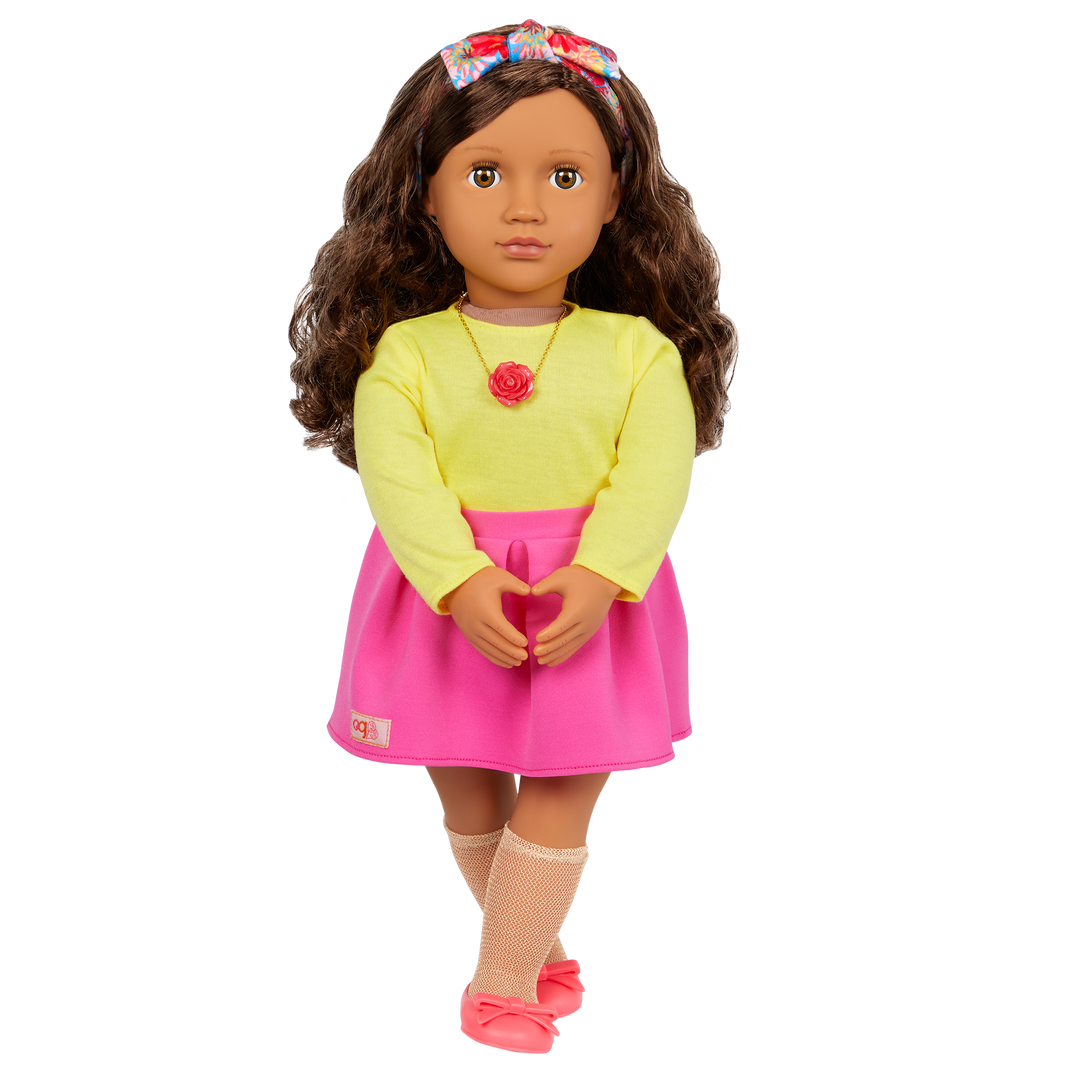 Patricia - 46cm Fashion Doll - OG Doll with Brown Eyes & Brown Hair - Toys & Gifts - Children Ages 3 Years + - Our Generation