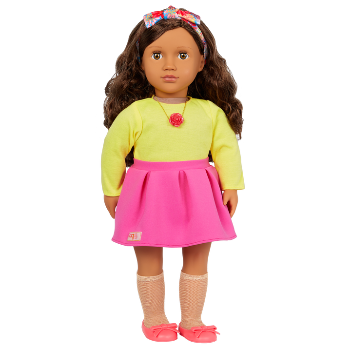 Patricia - 46cm Fashion Doll - OG Doll with Brown Eyes & Brown Hair - Toys & Gifts - Children Ages 3 Years + - Our Generation