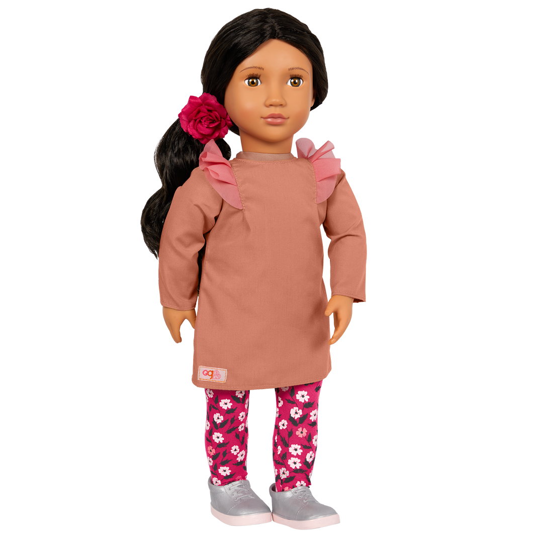 Rosalia - 46cm Fashion Doll - OD Doll with Brown Eyes & Brown Hair - Toys & Gifts - Ages 3 Years + - Our Generation UK