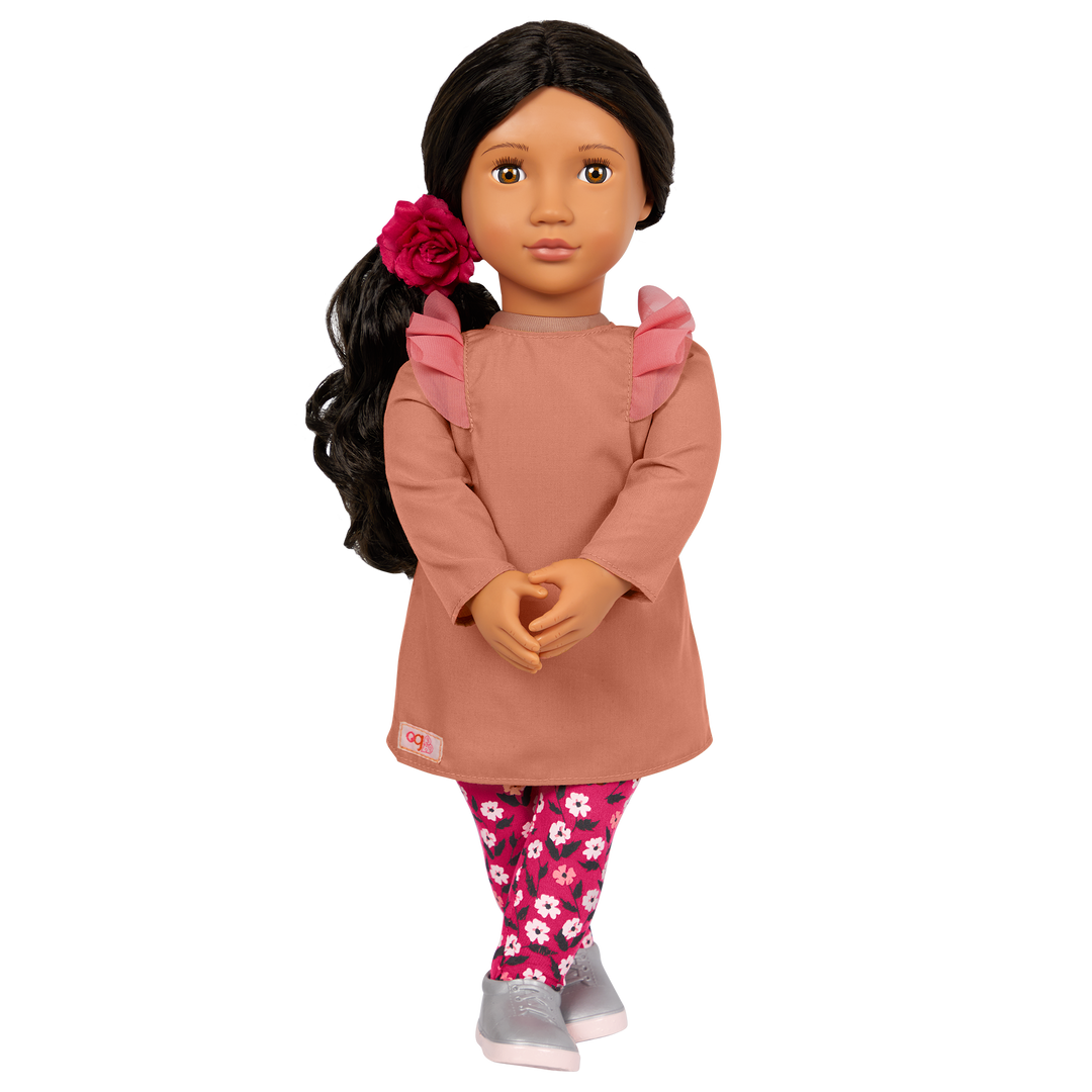 Rosalia - 46cm Fashion Doll - OD Doll with Brown Eyes & Brown Hair - Toys & Gifts - Ages 3 Years + - Our Generation UK