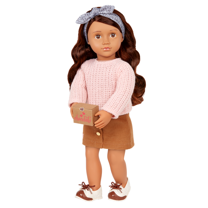 Our Generation Posable 18-inch Baker Doll Coco & Storybook