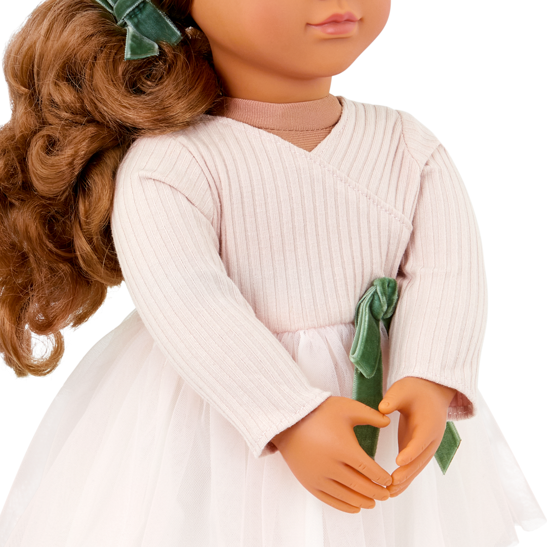 Carlota - 46cm Ballerina Doll - OG Doll with Brown Hair & Brown Eyes - Ballet Doll for Kids - Toys & Gifts - Our Generation UK