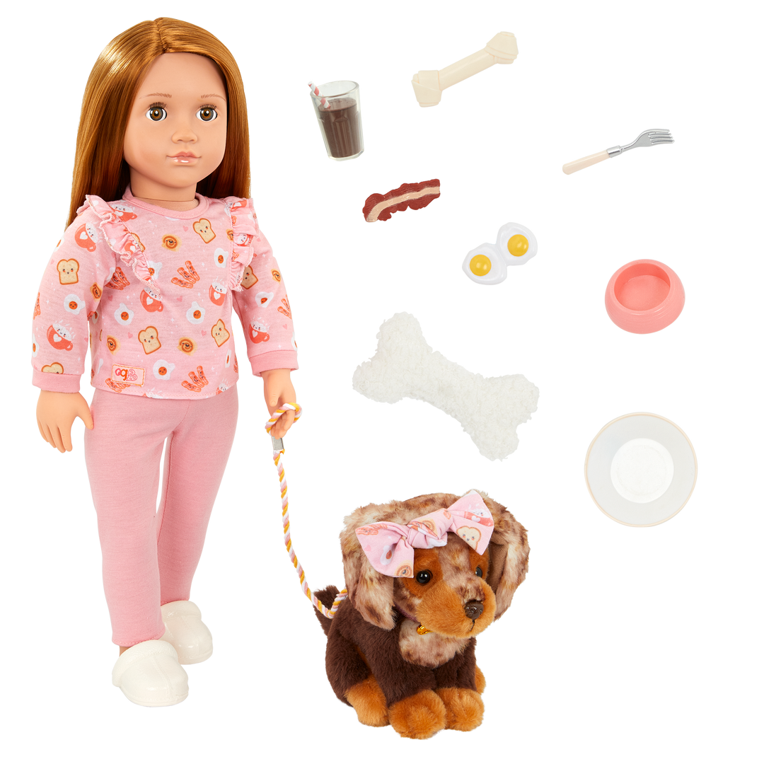 Our Generation 18-inch Doll & Pet Claudia & Cinnamon