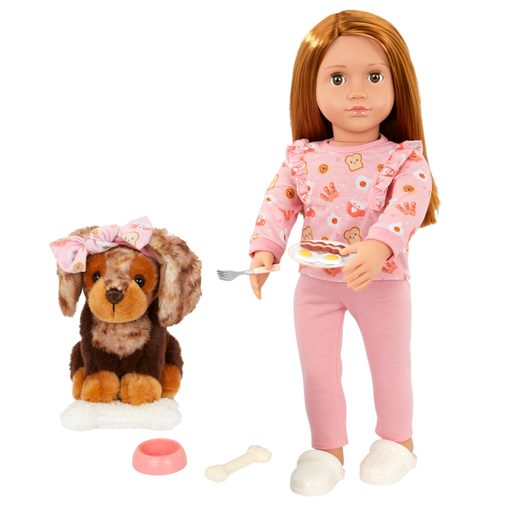 Our Generation 18-inch Doll & Pet Claudia & Cinnamon