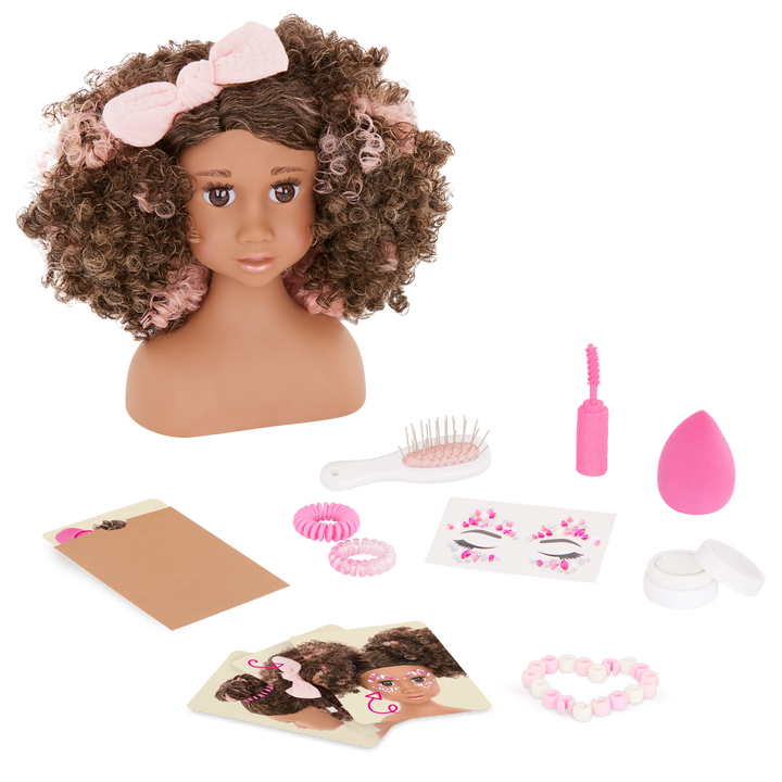 Our Generation Sparkles of Fun Styling Head Doll Davina