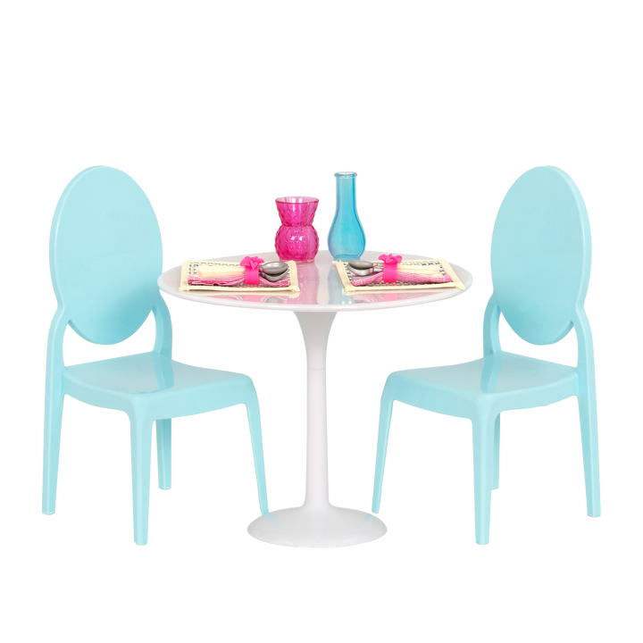 18-inch Doll Table for Two Furniture Playset