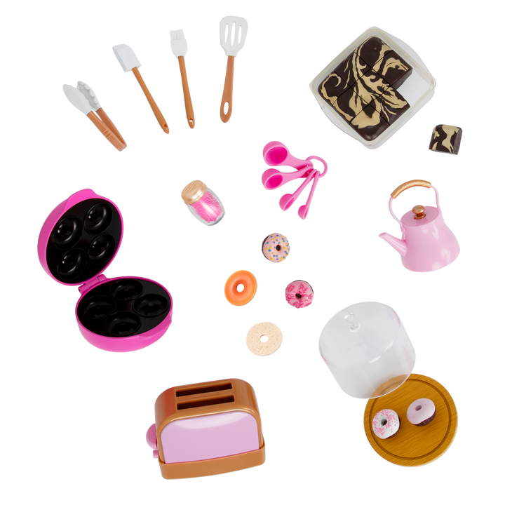 Baker's Kitchen Set - Baking Accessory Set for 46cm Dolls - Cooking Accessories - Our Generation UK