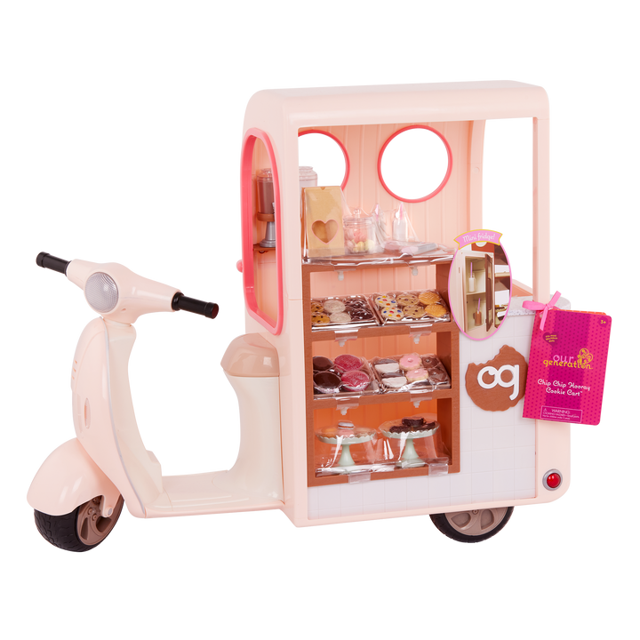 Our Generation Chip Chip Hooray Cookie Scooter for 18-inch Dolls