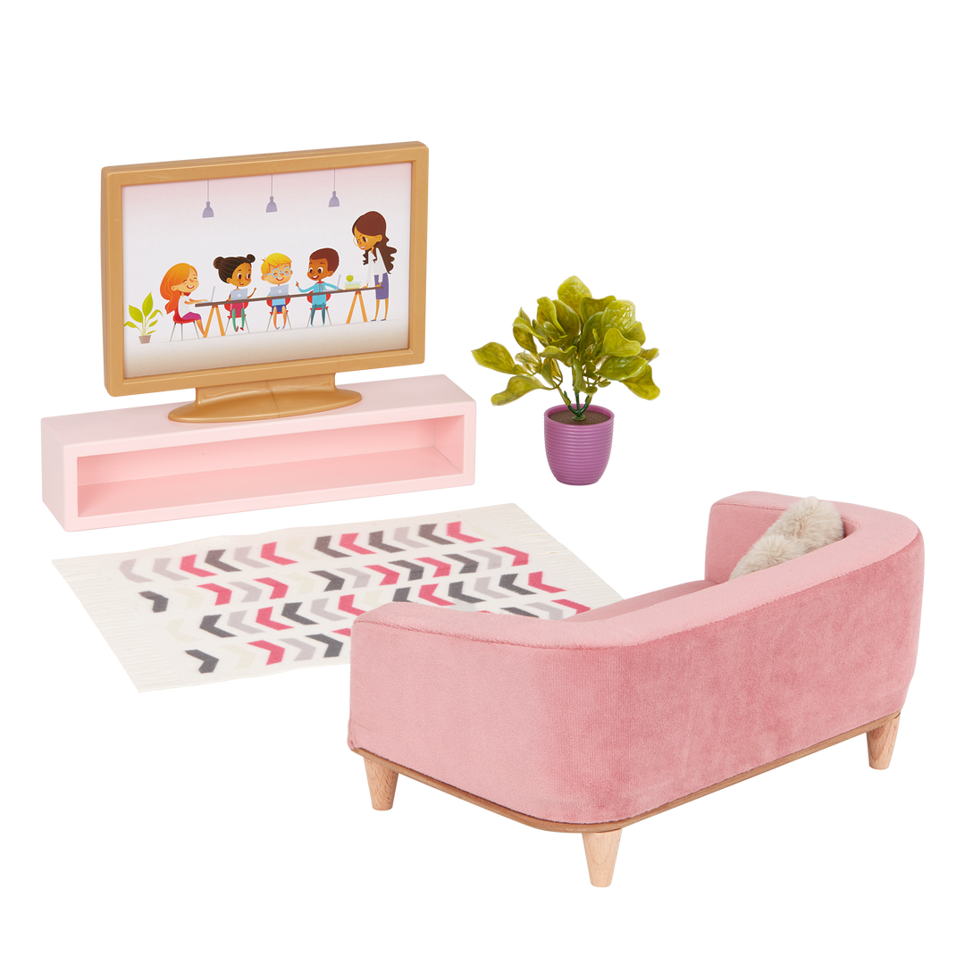 Our Generation Lovely Living Room Furniture Set for 18-inch Dolls