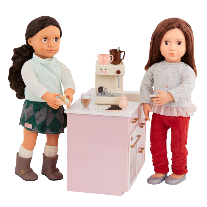 Our Generation Brewed for You Coffee Machine Set for 18-inch Dolls