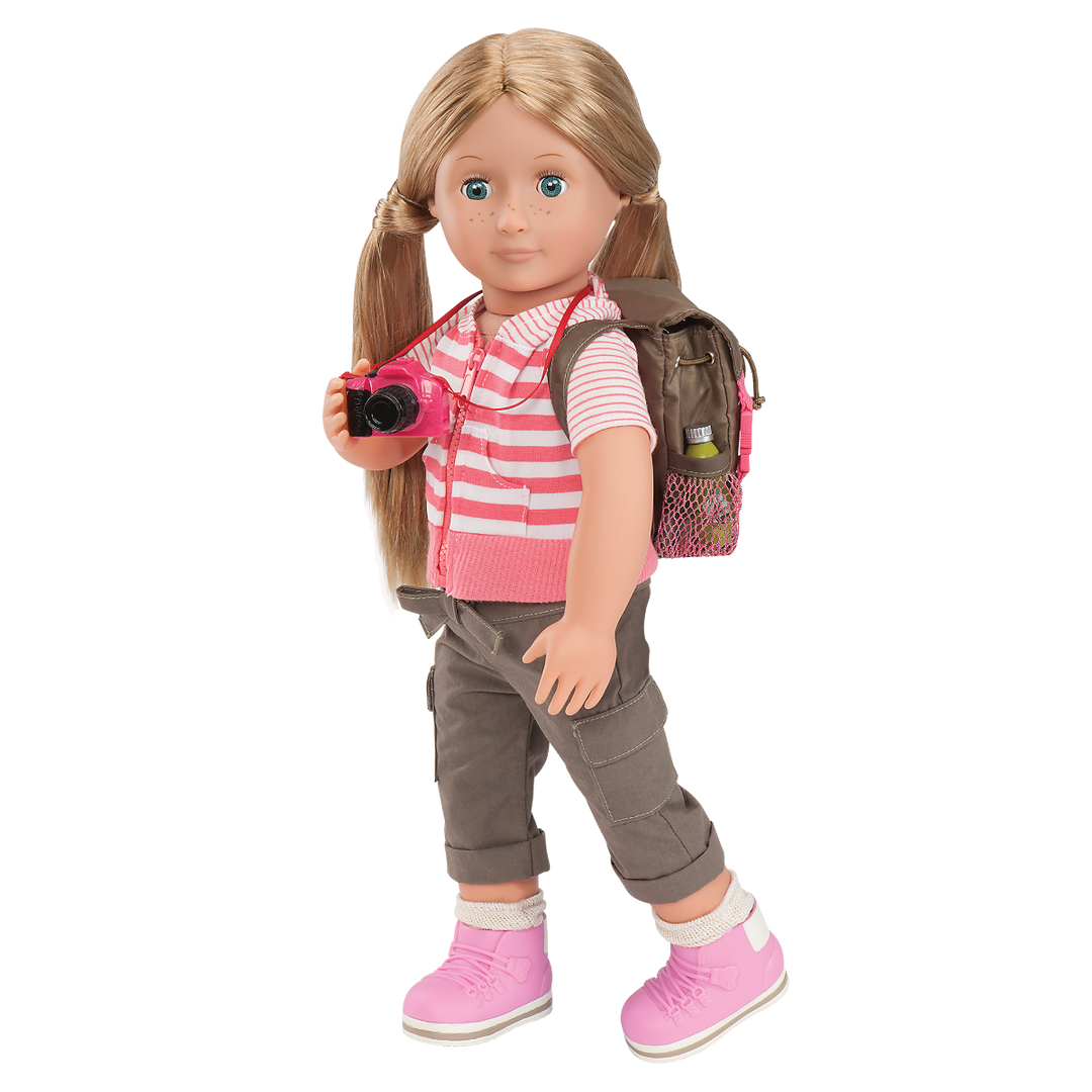 What a Trek Set - Hiking Accessory Set for 46cm Dolls - Doll Rucksack & Outdoor Accessories - Our Generation