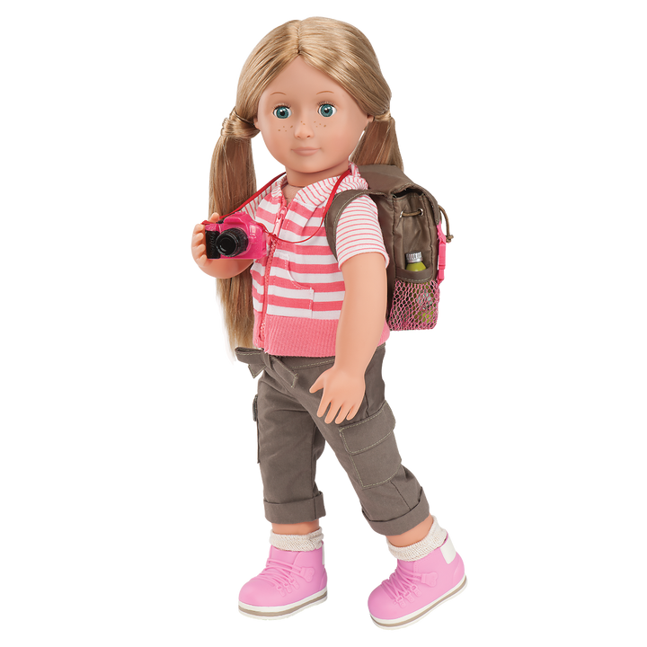 What a Trek Set - Hiking Accessory Set for 46cm Dolls - Doll Rucksack & Outdoor Accessories - Our Generation