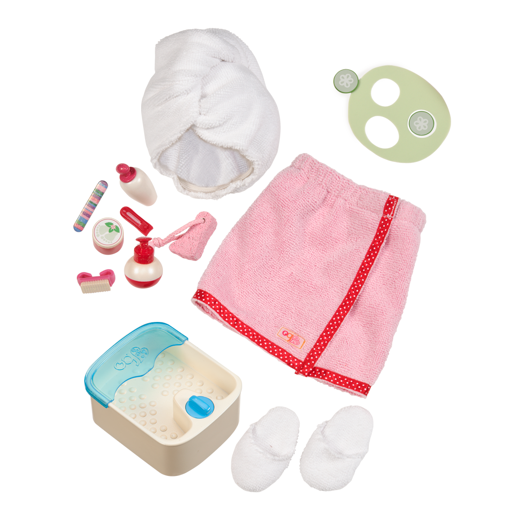 18-inch doll using spa playset