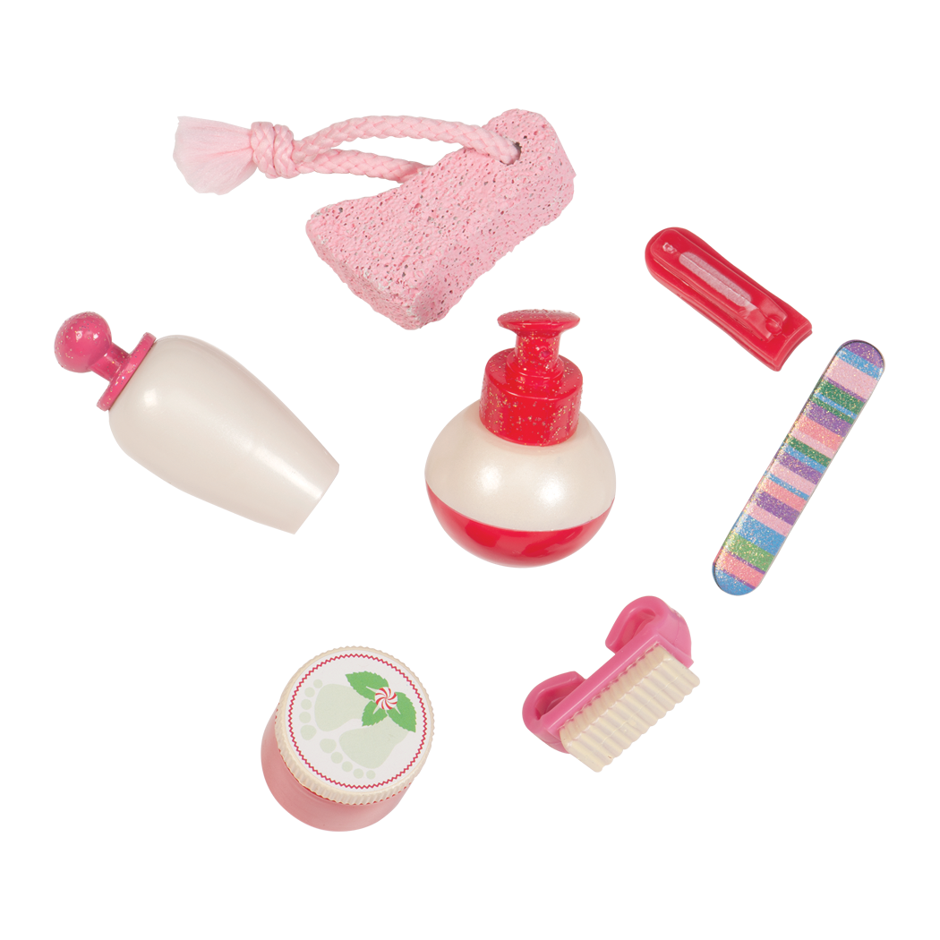 18-inch doll using spa playset