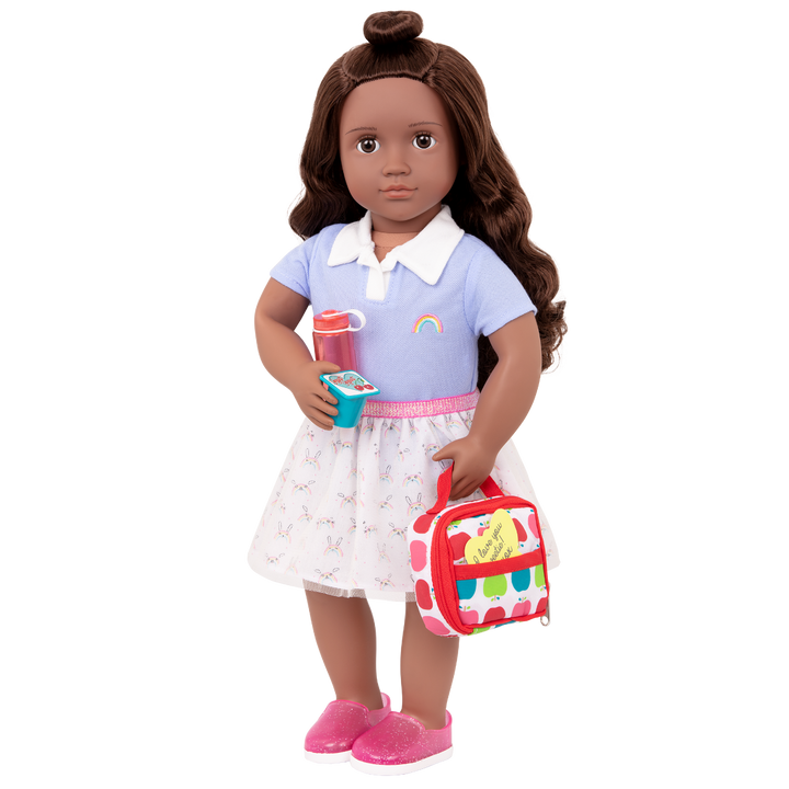 Let's Do Lunch - School Lunchbox for Dolls - Lunchbag & Toy Food - School Accessories for Dolls - Our Generation