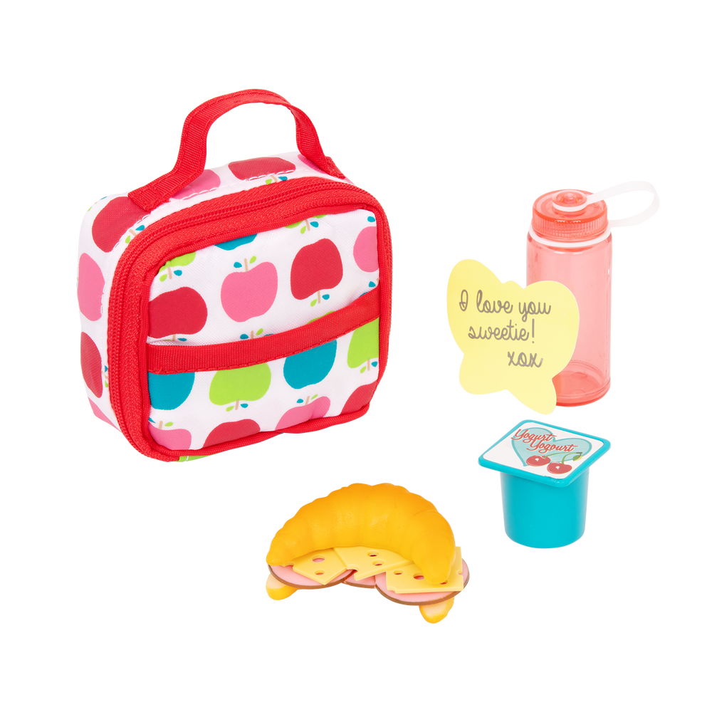 Let's Do Lunch - School Lunchbox for Dolls - Lunchbag & Toy Food - School Accessories for Dolls - Our Generation