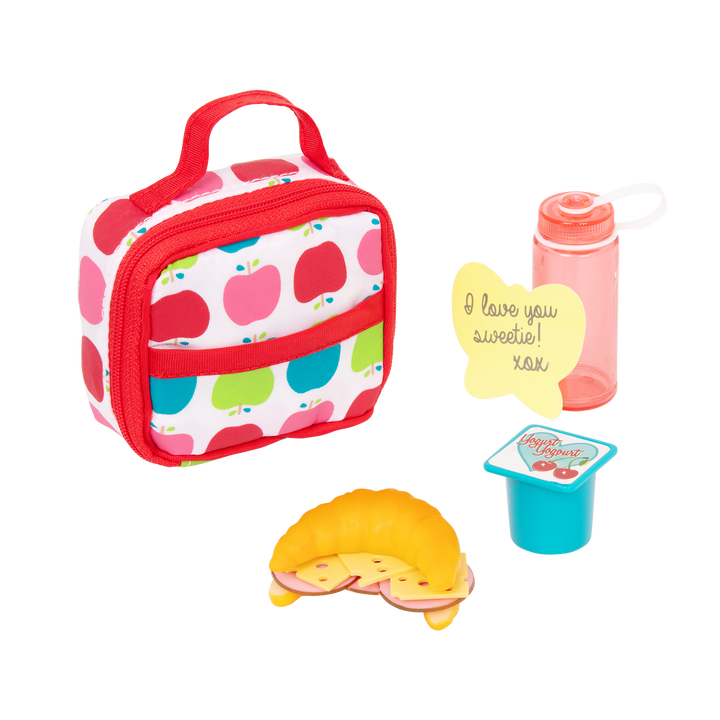 Let's Do Lunch - School Lunchbox for Dolls - Lunchbag & Toy Food - School Accessories for Dolls - Our Generation