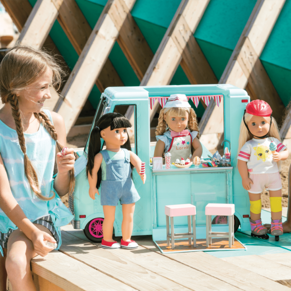 Sweet Stop Ice Cream Truck for 18-inch Dolls - Award Winning!