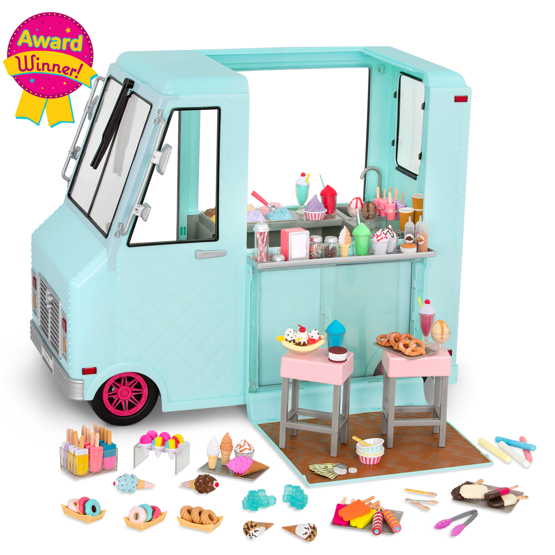 Sweet Stop Ice Cream Truck for 18-inch Dolls - Award Winning!