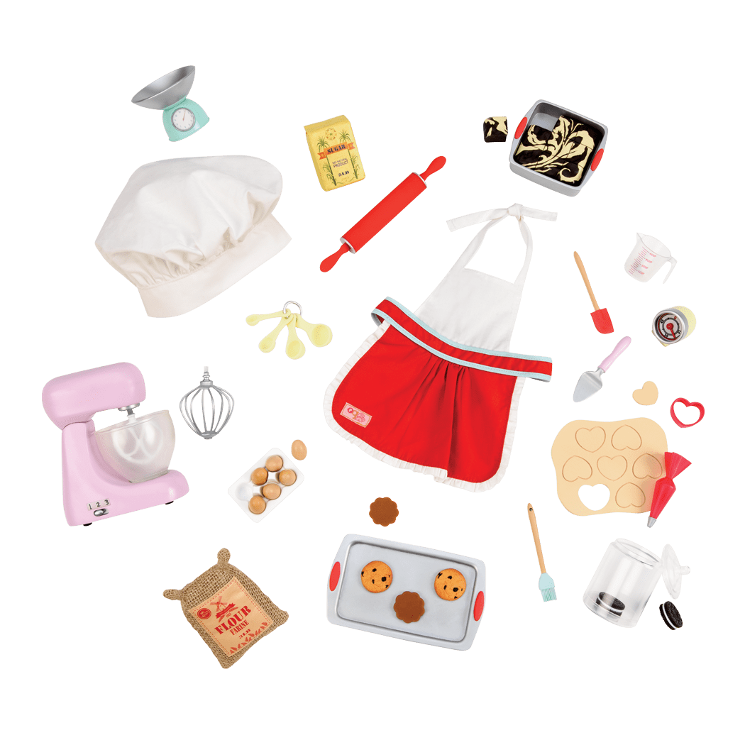 Master Baker Set - Baking Accessories for 46cm Dolls - Doll Accessories - Our Generation