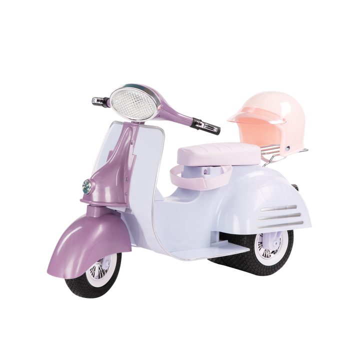 Ride in Style Scooter - Purple & Blue Doll Scooter - Vehicles for 46cm Dolls - Our Generation