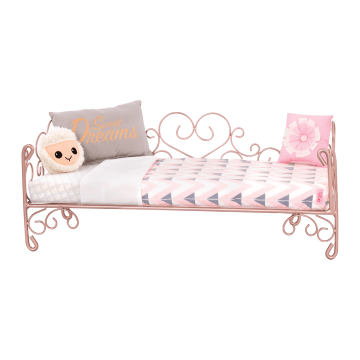 Sweet Dreams Scrollwork Bed with Everly