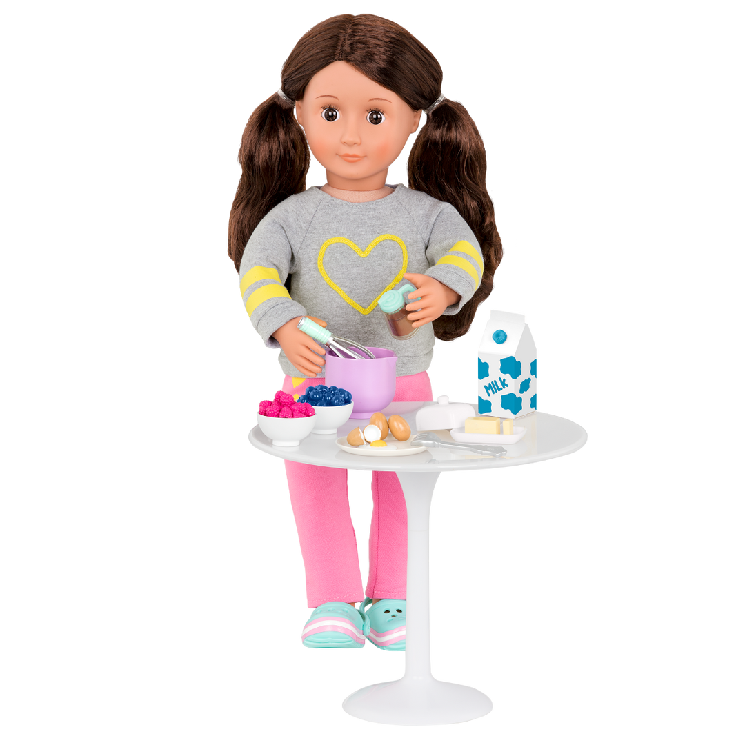 Wake Up to Flavour - Pancake Breakfast Set for 46cm Dolls - Food Accessories for Dolls - Our Generation