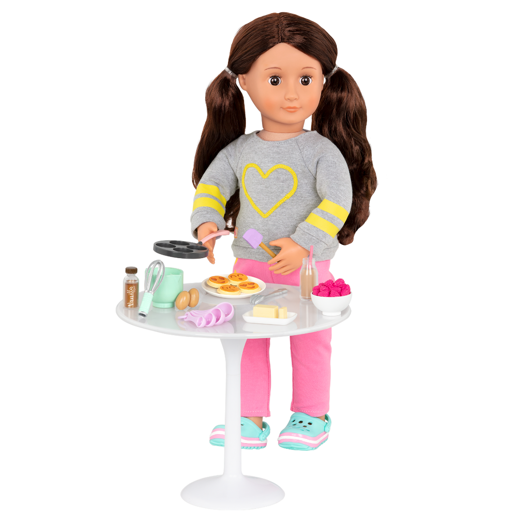 Wake Up to Flavour - Pancake Breakfast Set for 46cm Dolls - Food Accessories for Dolls - Our Generation