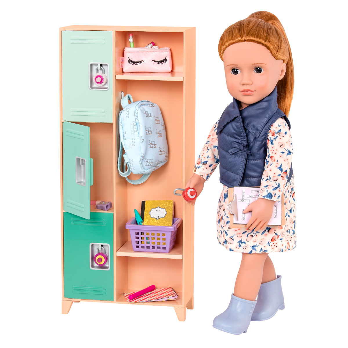 おもちゃ Our Generation- Classroom Cool Locker Set- Playset, Classroom