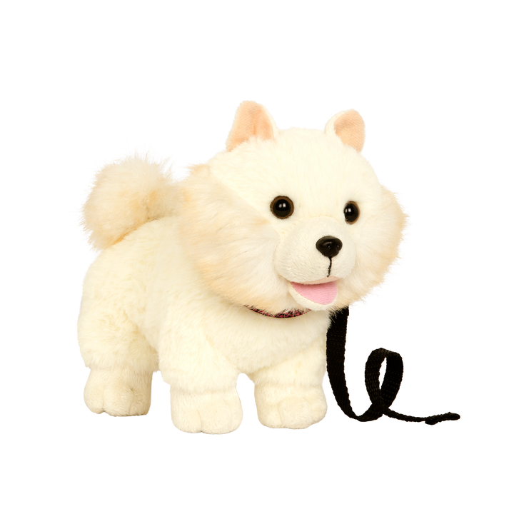 Pomeranian Pup - 15cm OG Dog with White Fur - Puppy for Dolls - Our Generation UK