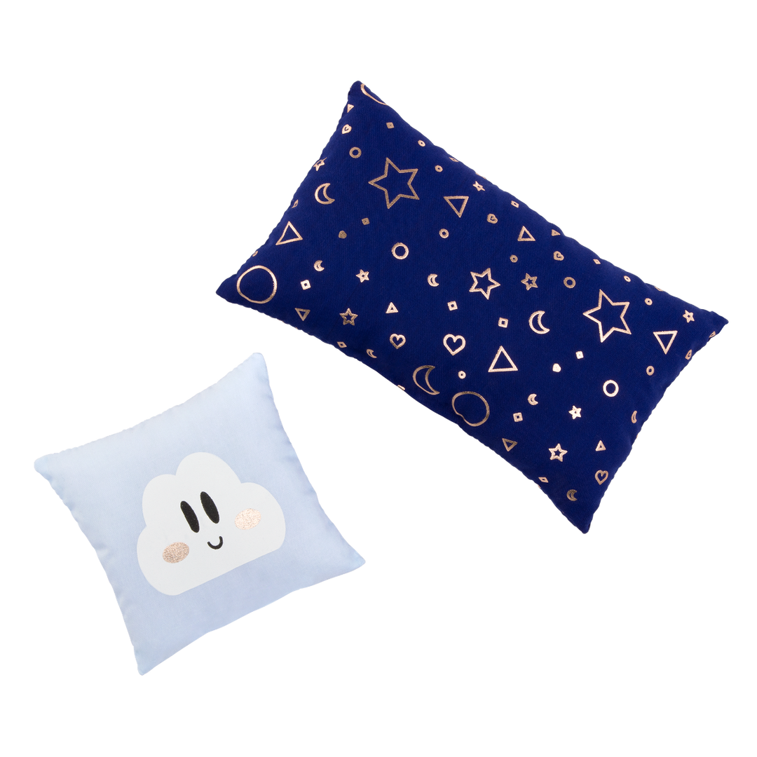 Starry Slumbers - Grey Platform Bed for 46cm Dolls - Doll Furniture - Furniture for Dollhouses - Our Generation