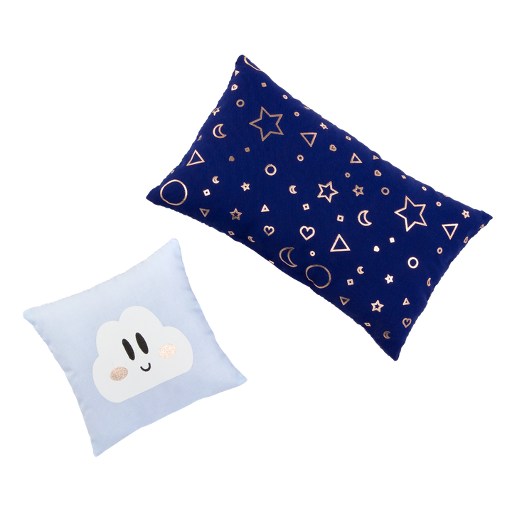 Starry Slumbers - Grey Platform Bed for 46cm Dolls - Doll Furniture - Furniture for Dollhouses - Our Generation