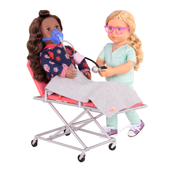 Medi-Care - Medical Stretcher for OG Dolls - Medical Accessories for Dolls - Our Generation