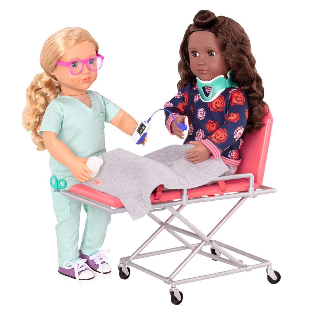 Medi-Care - Medical Stretcher for OG Dolls - Medical Accessories for Dolls - Our Generationy