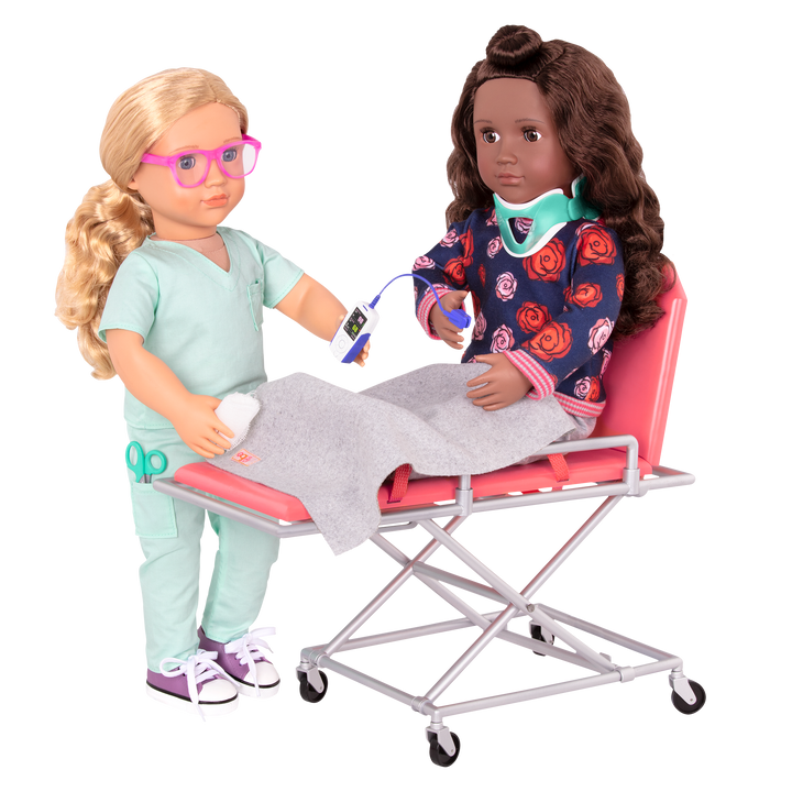 Medi-Care - Medical Stretcher for OG Dolls - Medical Accessories for Dolls - Our Generationy